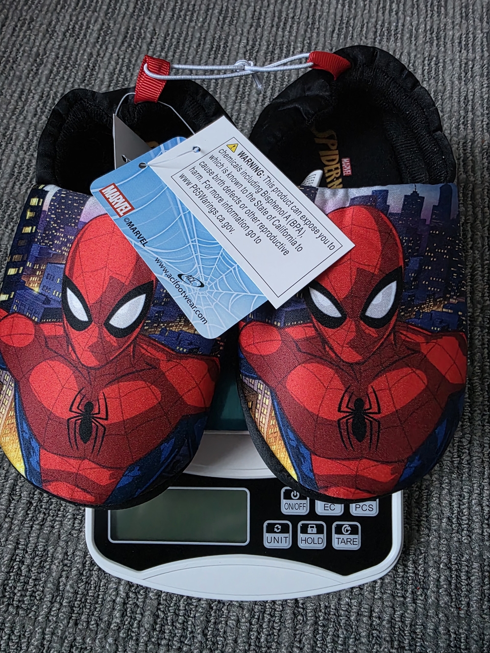 Marvel Spider-Man Red Kids Slip-On Shoes